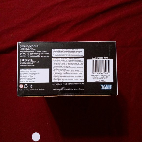 Star Wars R2-D2 Remote Control Robot NIB - Picture 6 of 7